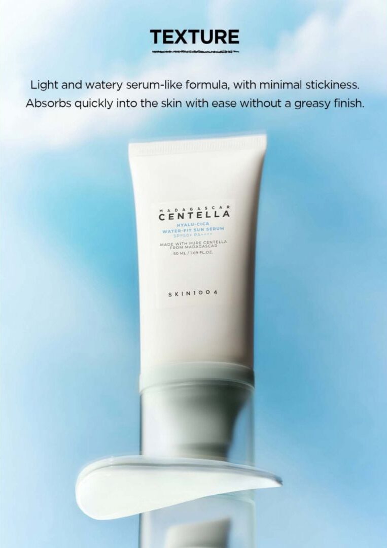 SKIN1004 Madagascar Centella Hyalu-Cica Water Fit Sun Serum (SPF50+ PA++++) - Image 3