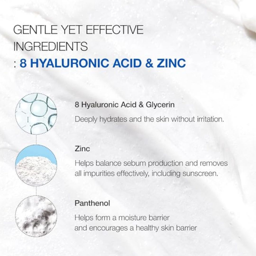 ANUA 8 Hyaluronic Acid Hydrating Gentle Foaming Cleanser - Image 3