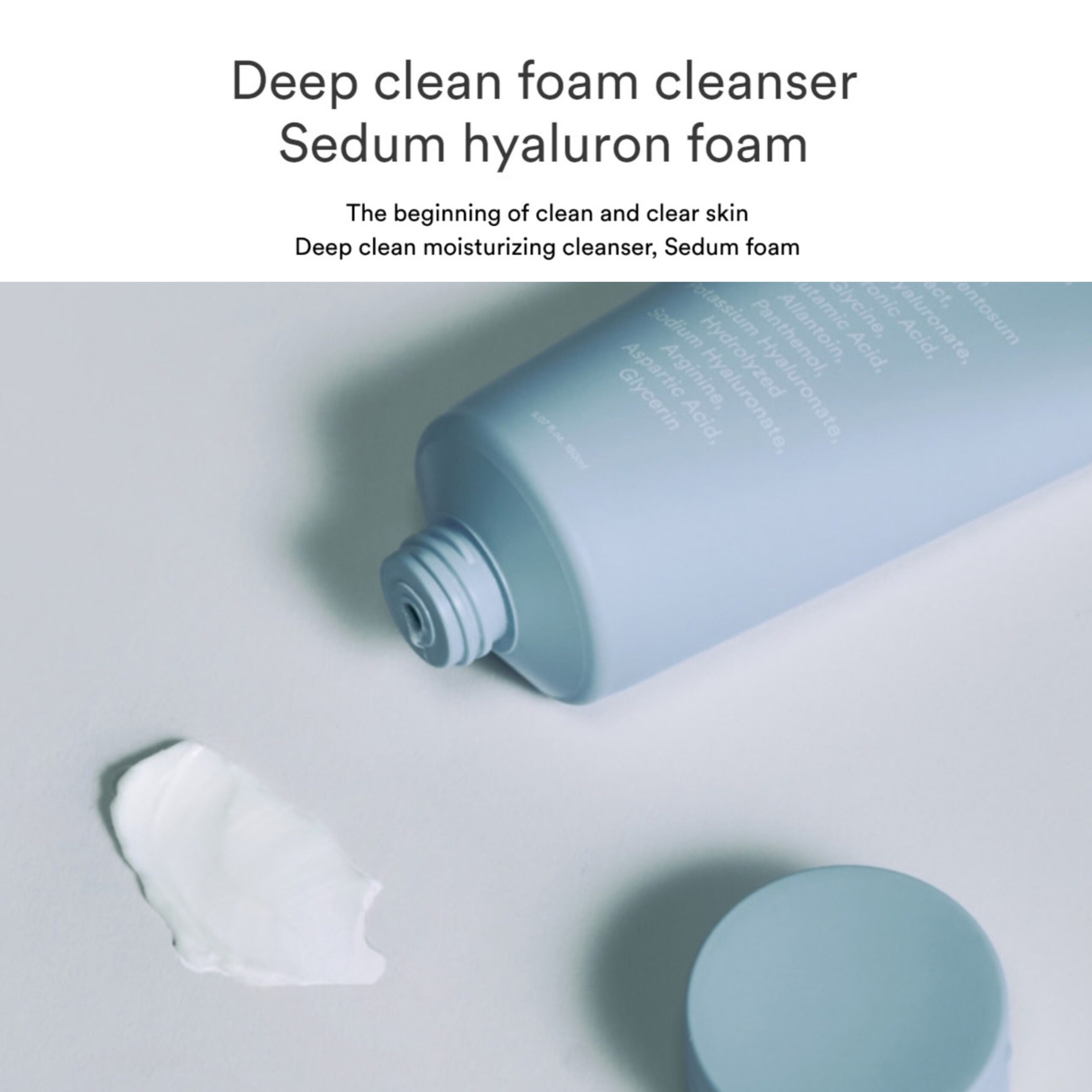 ABIB Deep Clean Foam Cleanser Sedum Hyaluron - Image 2