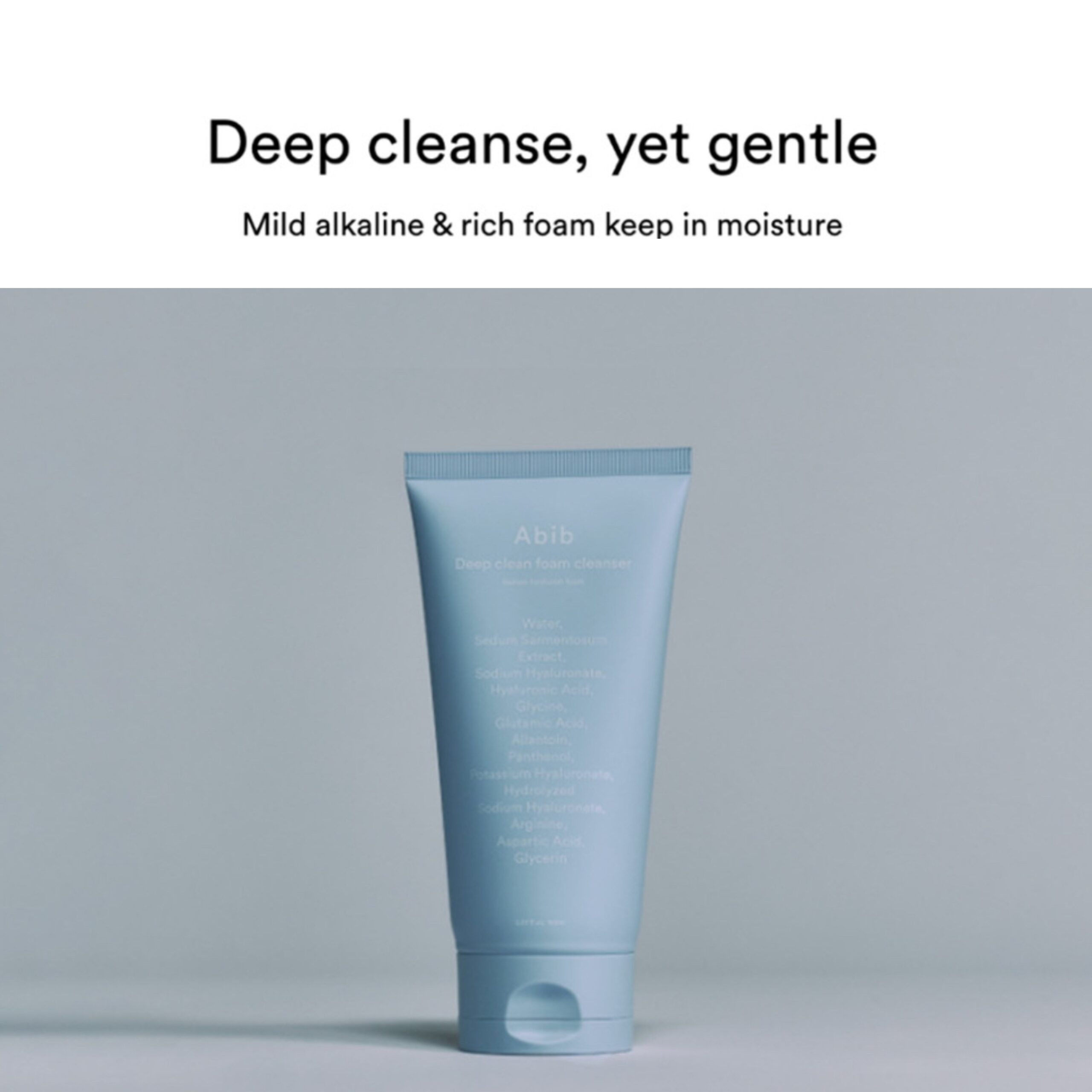 ABIB Deep Clean Foam Cleanser Sedum Hyaluron - Image 3
