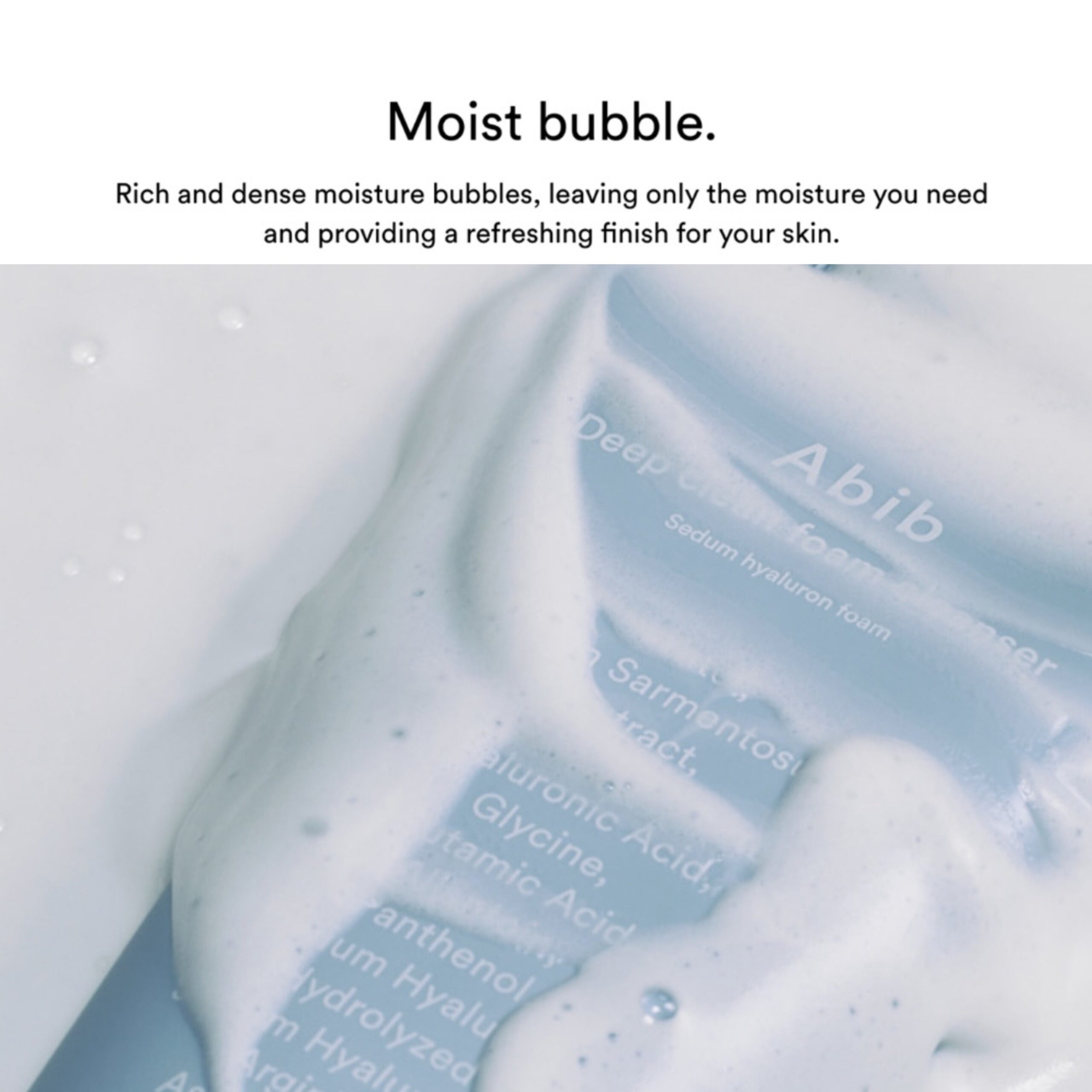ABIB Deep Clean Foam Cleanser Sedum Hyaluron - Image 5